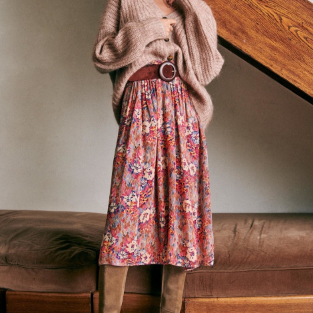 Sezane | Maria Skirt, fireworks print, FR42 - Picture 2 of 3
